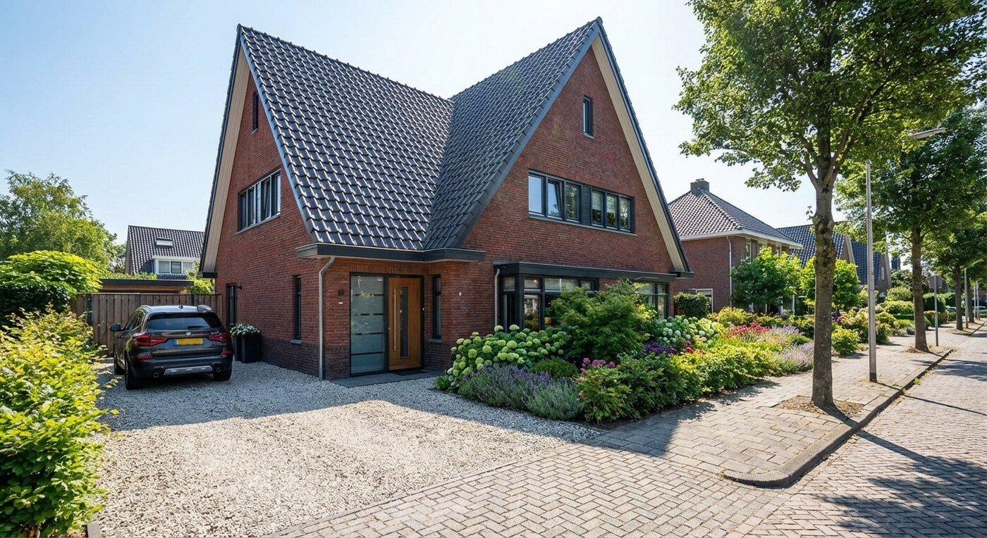 Archithello fotorealistische render — bakstenen woning