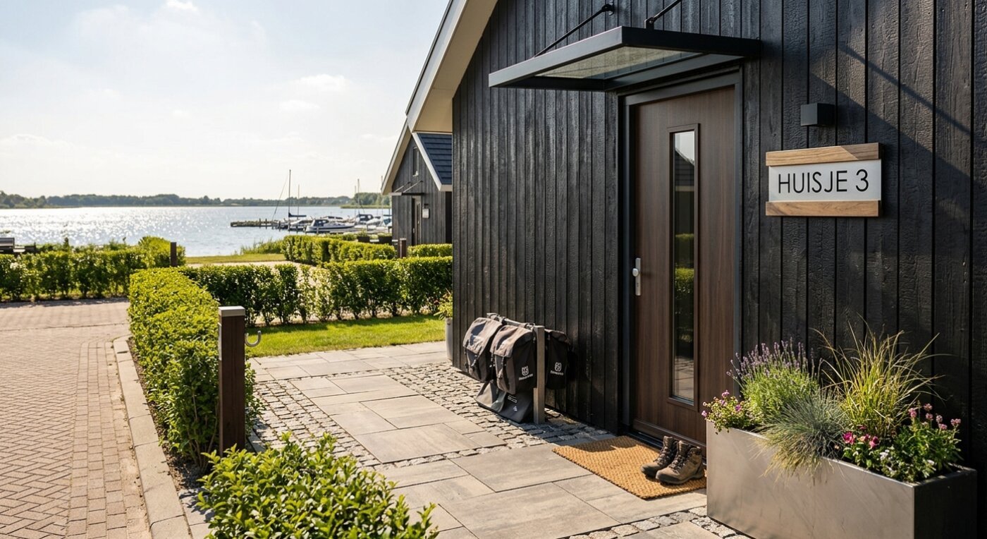 Archithello conceptidee — exterieur detail vakantiehuisje
