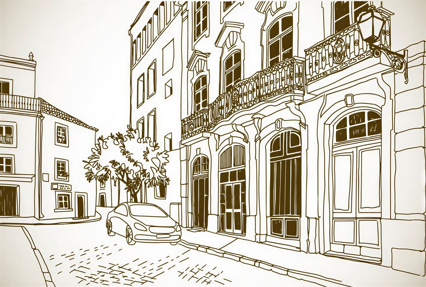 Straatbeeld — schets