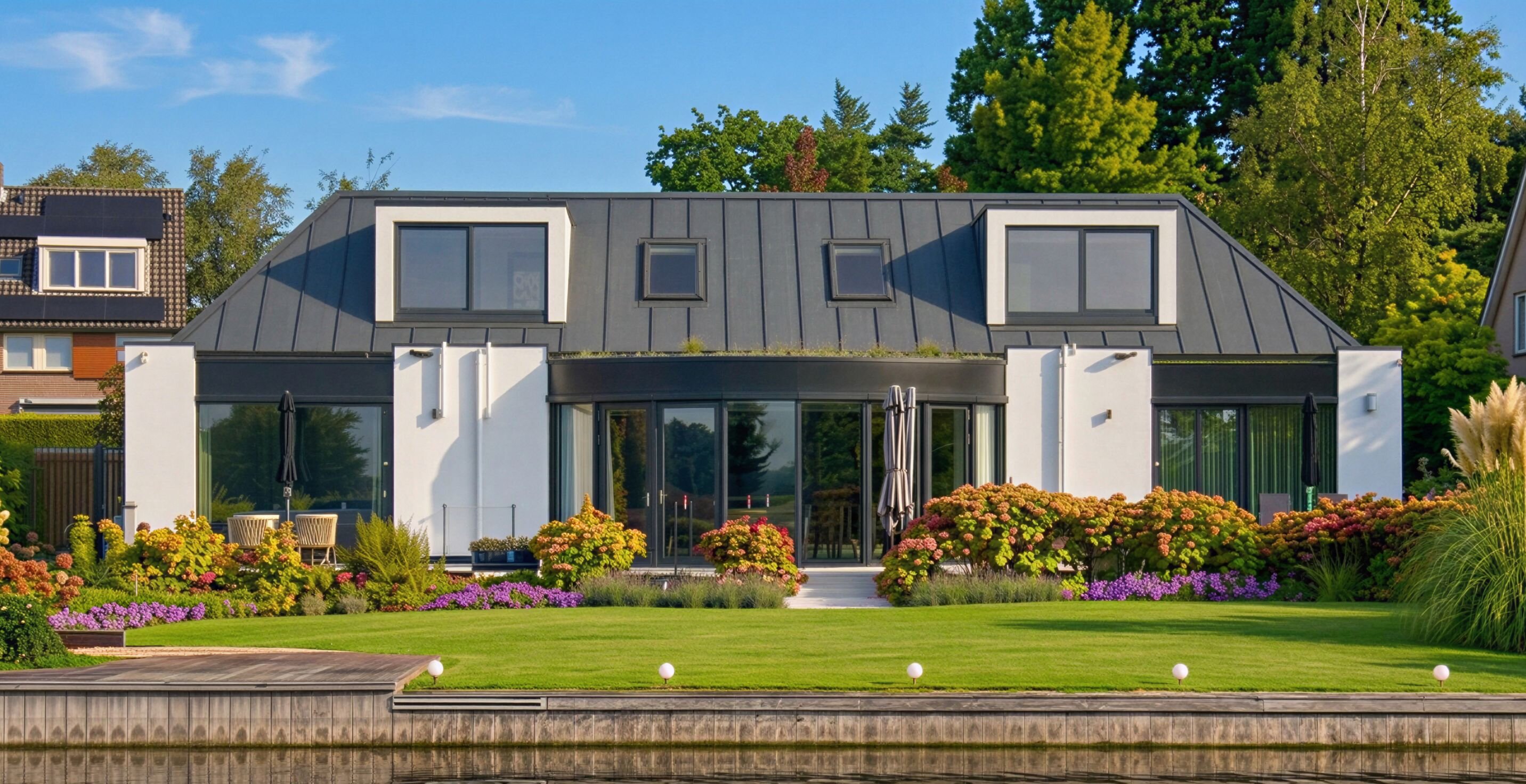Archithello exterieur render — artist impression transformatie woonvilla met dakopbouw